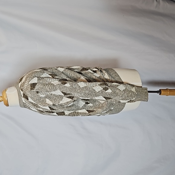 Vtg Reed St. James, L, geometric design crewneck sweater - Picture 6 of 8